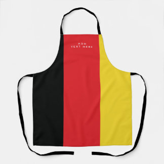 Benutzerdefinierte Textfarben der deutschen Flagge Schürze