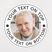 Benutzerdefinierte Textfarben für Minimalistisches Etiketten (Design 2)