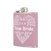 benutzerdefinierte Textflasche von Team Bridge Flachmann (Links)