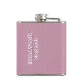 benutzerdefinierte Textflasche von Team Bridge Flachmann (Rückseite)