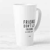 Benutzerdefinierte Textfreude Milchtasse (Rechte Ecke)