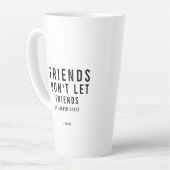 Benutzerdefinierte Textfreude Milchtasse (Linke Ecke)