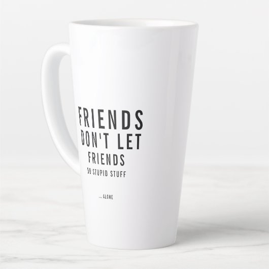 Benutzerdefinierte Textfreude Milchtasse (Linke Ecke)