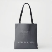 Benutzerdefinierte Textfreunschaft - Geschenkt von Tasche (Vorderseite)