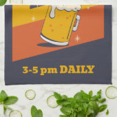 Benutzerdefinierte Textglückszeit Geschirrtuch (Gefaltet)