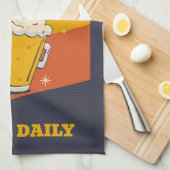 Benutzerdefinierte Textglückszeit Geschirrtuch (Viertel Falte)