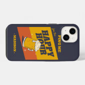 Benutzerdefinierte Textglückszeit iPhone Hülle (Rückseite (Horizontal))