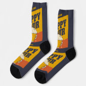 Benutzerdefinierte Textglückszeit Socken (Linkes Detail)