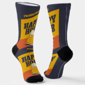 Benutzerdefinierte Textglückszeit Socken (Gewinkelt)