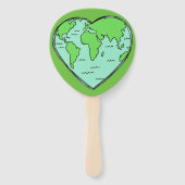 Benutzerdefinierte Texthandventilatoren der Earth- Fächer (Vorderseite)