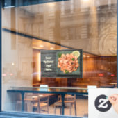 Benutzerdefinierte Texthrimps Fensteraufkleber (Café-Fenster)