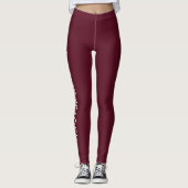 BENUTZERDEFINIERTE TEXTLOGO LEGGINGS (Vorderseite)
