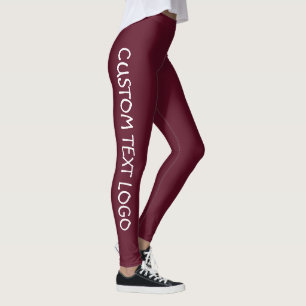 BENUTZERDEFINIERTE TEXTLOGO LEGGINGS