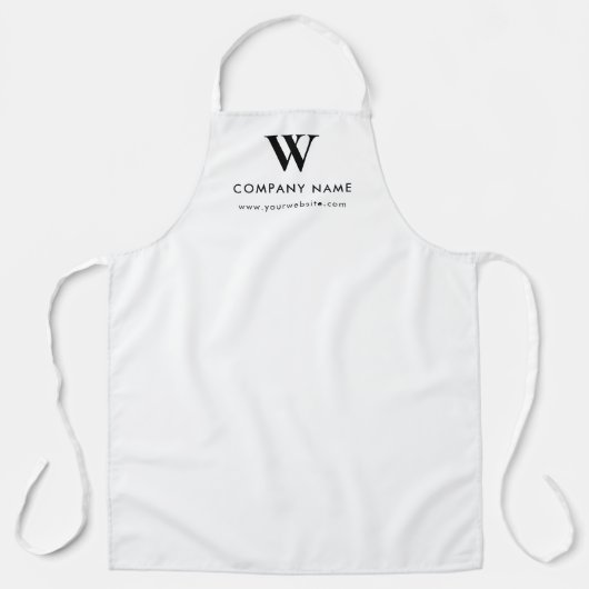 Benutzerdefinierte Textmonogramm-Website Personali Schürze (Vorderseite)
