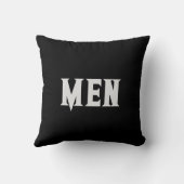 Benutzerdefinierte Textnamen Name Schwarzer Farbhi Kissen (Rückseite)