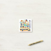 Benutzerdefinierte Textnotizen zurück zur Schule Post-it Klebezettel (Auf Schreibtisch)