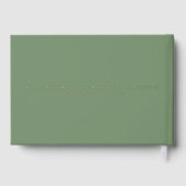 Benutzerdefinierte Textsage Grüne Goldbriefe an di Gästebuch (Rückseite)