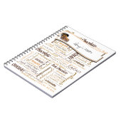 Benutzerdefinierte Textschokolade Mehrsprachige Ty Notizblock (Linke Seite)