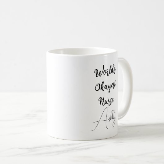 Benutzerdefinierte Textspass-Spaß-Weltmeisterarbei Kaffeetasse (VorderseiteRechts)