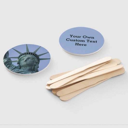 Benutzerdefinierte Textstatue der Freiheitsfans Fächer (Non-assembled)