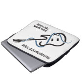 Benutzerdefinierte Textsymbole Laptopschutzhülle (Vorne Knopf)