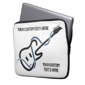 Benutzerdefinierte Textsymbole Laptopschutzhülle (Vorderseite Links)