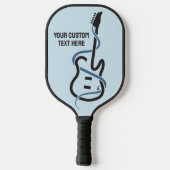 Benutzerdefinierte Textsymbole Pickleball Schläger (Rückseite)
