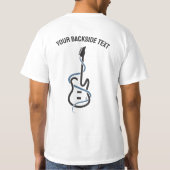 Benutzerdefinierte Textsymbole T-Shirt (Rückseite)