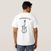 Benutzerdefinierte Textsymbole T-Shirt (Schwarz voll)