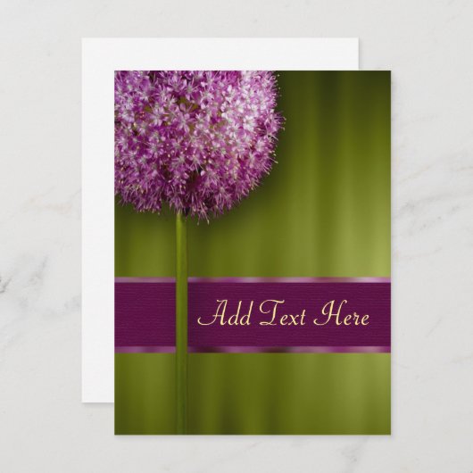 Benutzerdefinierte Textveranstaltung und Einladung (Vorne/Hinten)