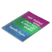 Benutzerdefinierte Textvorlage für den polysexuell Notizblock (Linke Seite)