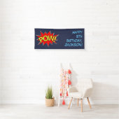 Benutzerdefinierte Textvorlage "POW" Superhero Com Banner (Insitu)