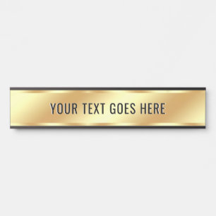 Benutzerdefinierte Textvorlage Zimmername Gold Lux Türschild