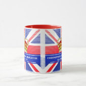 Benutzerdefinierte Textzeichnung König Charles III Tasse (Zentrum)