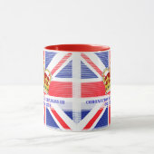 Benutzerdefinierte Textzeichnung König Charles III Tasse (Zentrum)