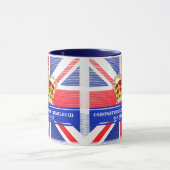 Benutzerdefinierte Textzeichnung König Charles III Tasse (Zentrum)