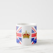 Benutzerdefinierte Textzeichnung von König Charles Espressotasse (Vorderseite)