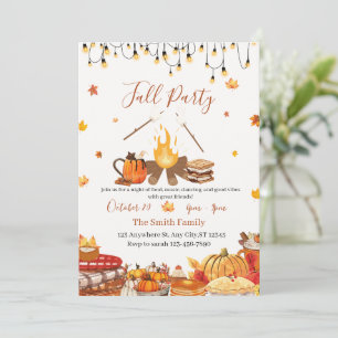 Benutzerdefinierte Thanksgiving-Dinnerparty Einladung