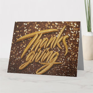 Benutzerdefinierte Thanksgiving-Karte mit Falz Karte