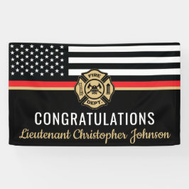 Benutzerdefinierte Thin Red Line Flag Firefighter- Banner