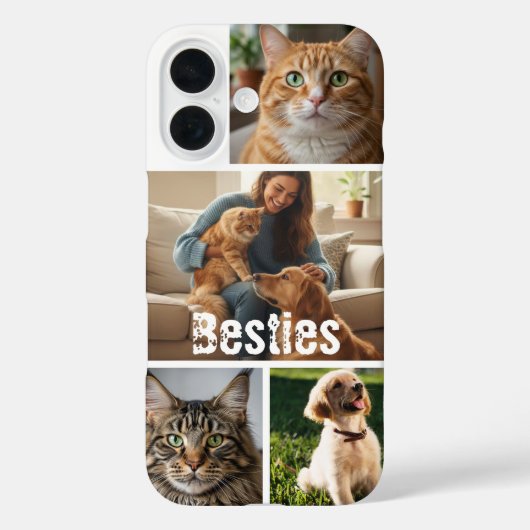 Benutzerdefinierte Tierfoto-Collage-iPhone-Hülle Case-Mate iPhone Hülle (Rückseite)