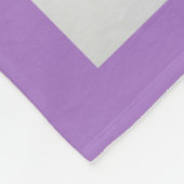 Benutzerdefinierte Tierfotos Violette Katze Hund B Fleecedecke (Ecke)