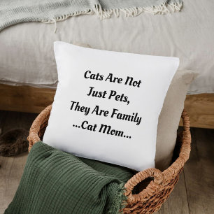 Benutzerdefinierte Tierliebhaber Katze Zitat Schwa Kissen