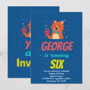 Benutzerdefinierte Tiger-Cupcake-Cartoon-Einladung Einladung