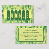 Benutzerdefinierte Tiki Dschungel-Visitenkarte Visitenkarte (Vorne/Hinten)