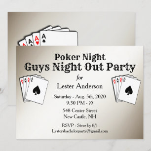 Benutzerdefinierte Titel Poker Night Party Einladu Einladung