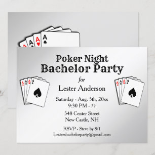 Benutzerdefinierte Titel Poker Night Party Einladu Einladung