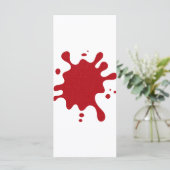 Benutzerdefinierte Tomatenrot-Splash-Menüvorlage Menükarte (Stehend Vorderseite)