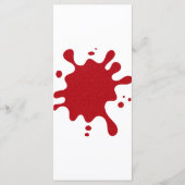 Benutzerdefinierte Tomatenrot-Splash-Menüvorlage Menükarte (Vorderseite)