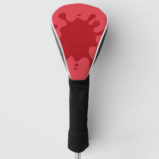Benutzerdefinierte Tomatenrote Golf Driver Abdecku Headcover (Vorderseite)
